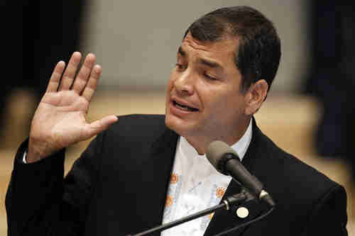 Rafael Correa, protecting rapists and traitors (Reuters)