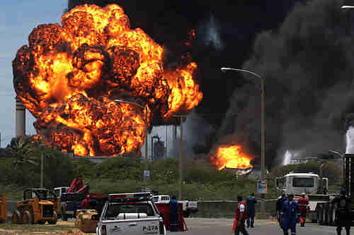 Venezuela's Amuay Refinery explosion, August 25, 2012