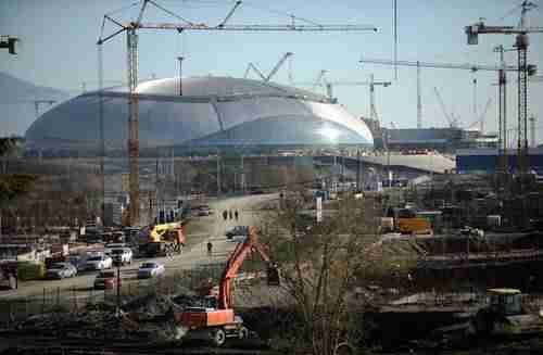 Sochi 2014 Olympics site construction (AFP)