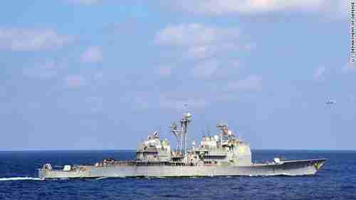 The guided missile cruiser USS Cowpens (CNN)