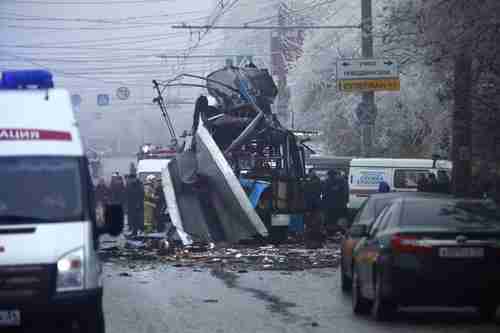 Downtown Volgograd, Monday, after the bus explosion (AP)