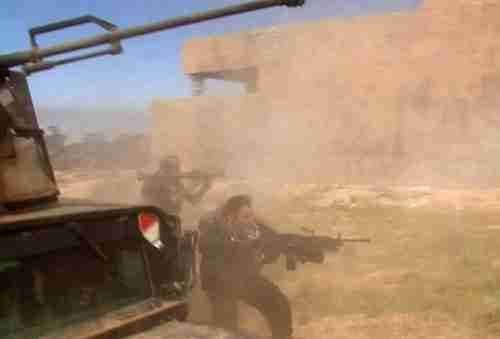 Iraqi forces fighting in Tikrit on Wednesday