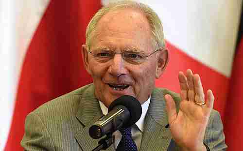 Does Wolfgang Schäuble's broad grin mean that he's ready to compromise? (Kathimerini)