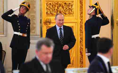 Putin decreed the establishment of a new National Guard on Thursday (Kremlin Press Service)