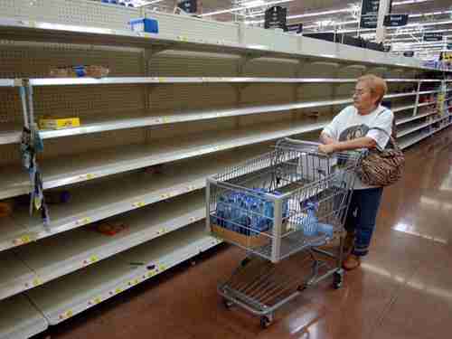 Typical food supermarket in Venezuela