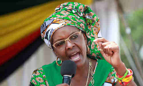 Grace Mugabe, the young wife of 92-year-old Robert Mugabe, who he wants to be his successor