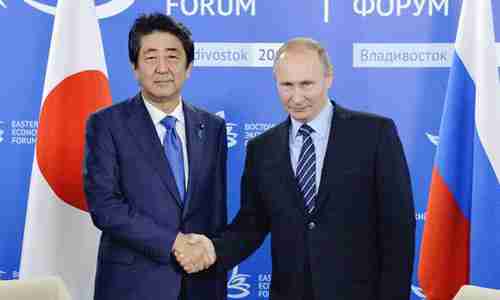 Shinzo Abe and Vladimir Putin on Friday