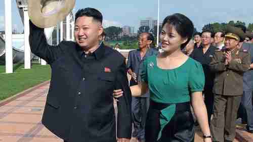 Kim Jong-un and Ri Sol-ju in 2012