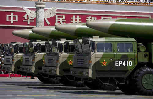 Battery of Chinese DF-41 missiles