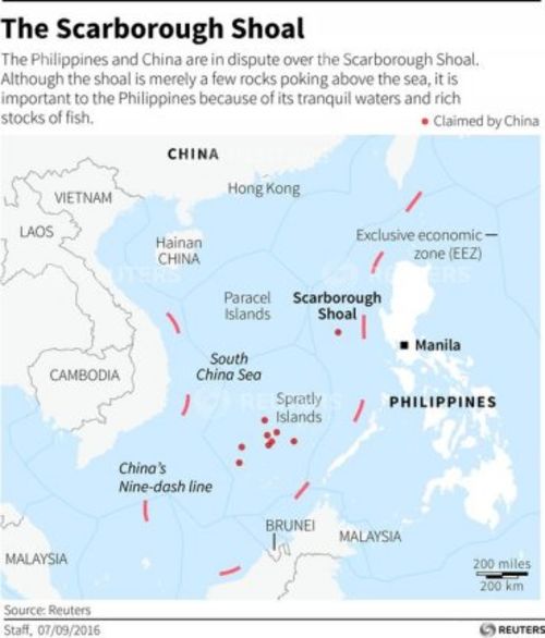 China's now-famous 'nine-dash line' illegally claims sovereignty over the entire South China Sea, including territories belonging to other nations (Reuters)